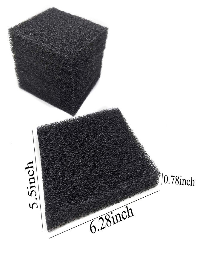 AFACYGN Aquarium Bio Fitler Media Sponge, 6.28 x 5.5 x 0.78 inch 6 Pcs Foam Filter Pad Inserts for ML350 - Image 2